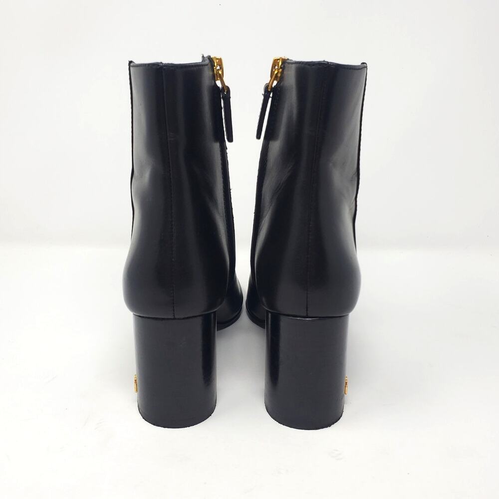 Tory Burch Brooke 70MM Ankle Bootie Calf Leather Perfect Black 46063 Size 6.5 - Picture 6 of 11